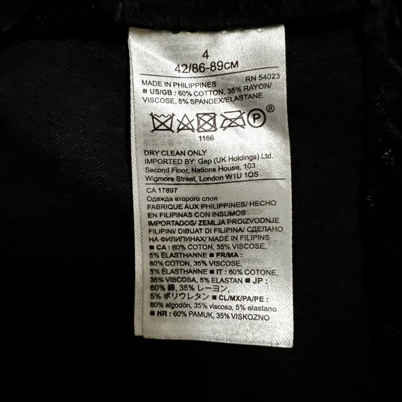 BANANA REPUBLIC BLACK CASUAL DRESS - Picture 15 of 15